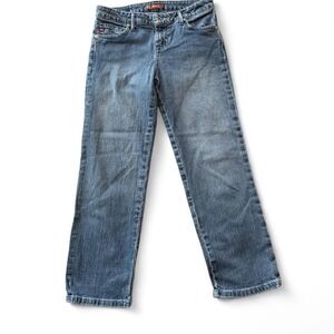 Y2K Lei Cropped Straight Leg Jeans